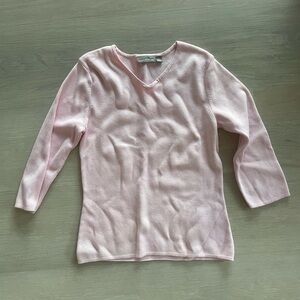 Croft & Barrow 100% cotton pink sweater